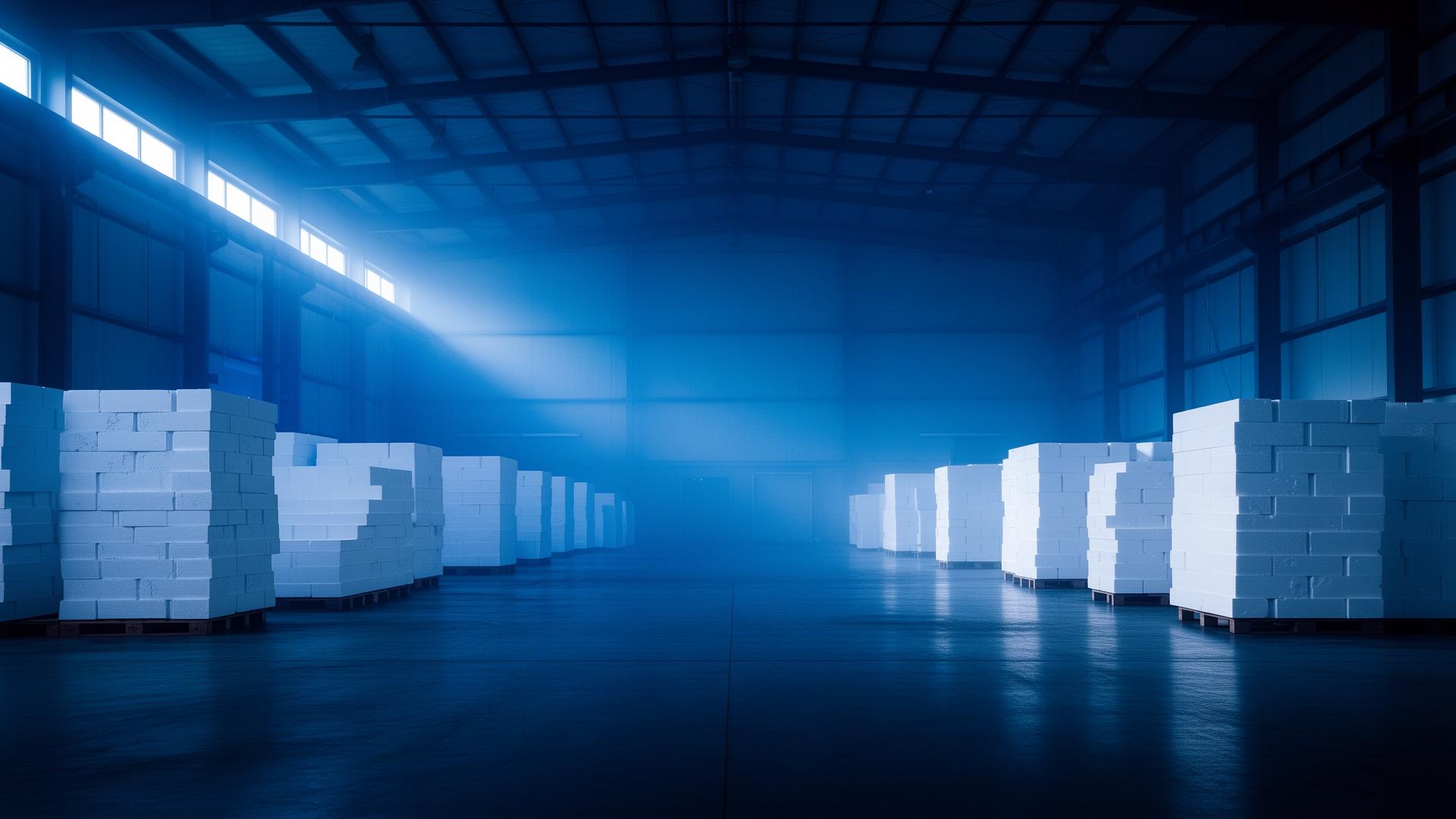 Sunny Enterprises industrial thermocol warehouse in Kanpur
